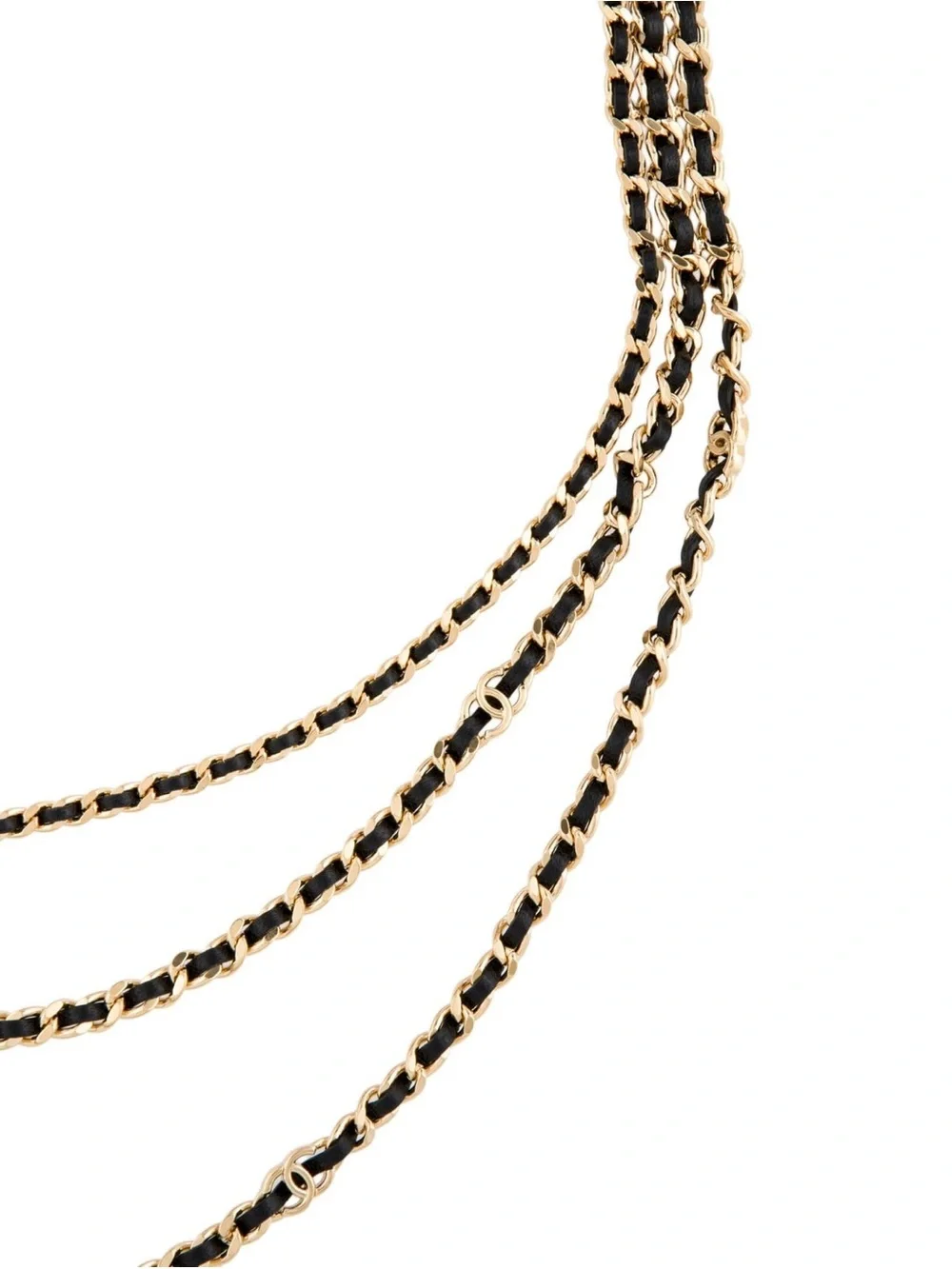 Authentic CHANEL 2026 Matthieu Blazy new long triple necklace